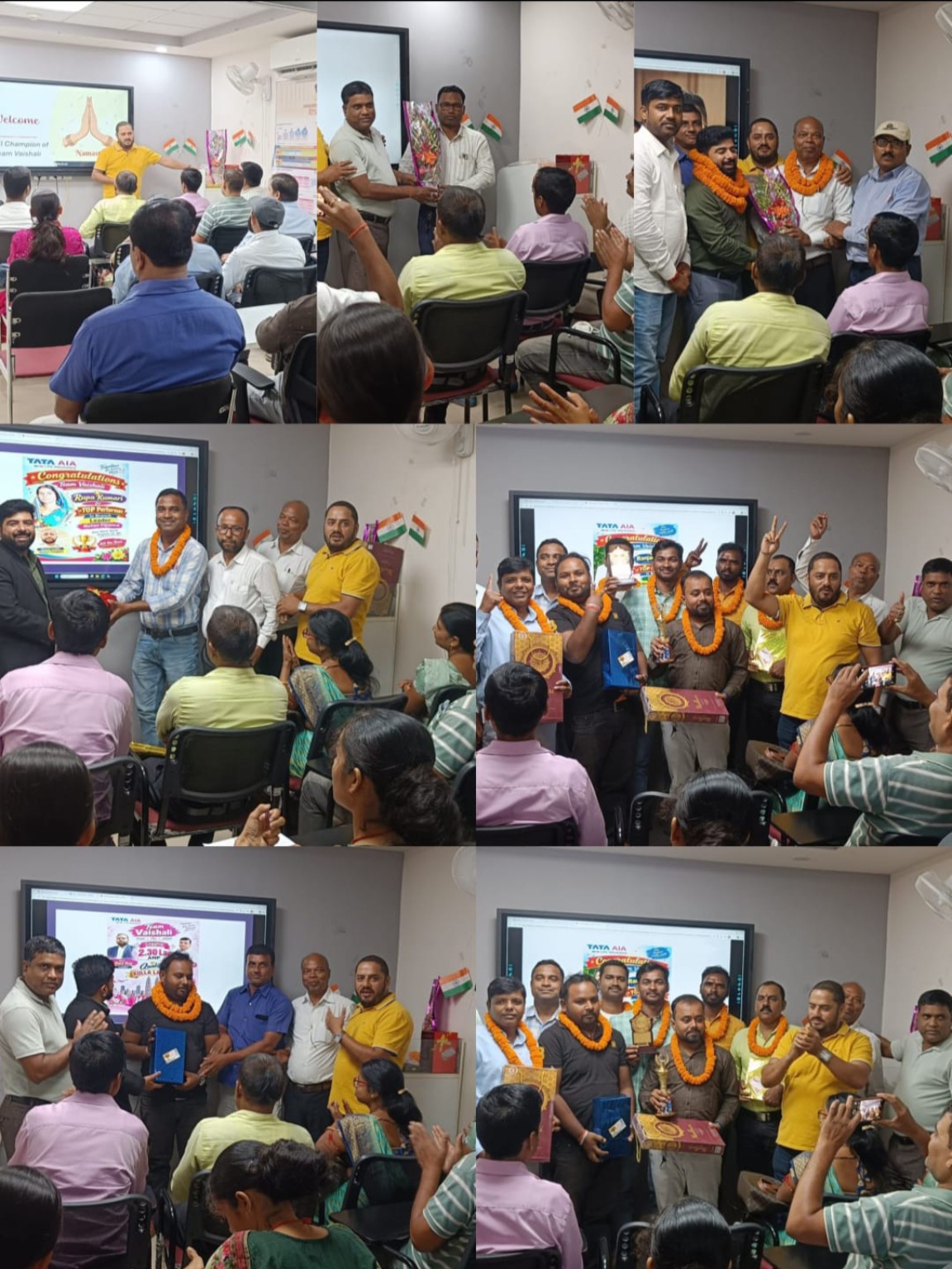 Branch में टीम की physical meeting और सम्मान समारोह